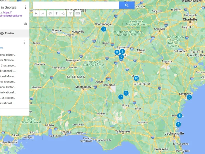 List of National Parks in Georgia