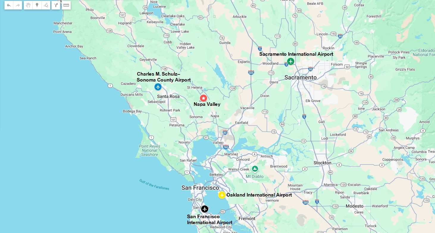 The 4 Closest Airports to Napa Valley, California 1 The 4 Closest Airports to Napa Valley California