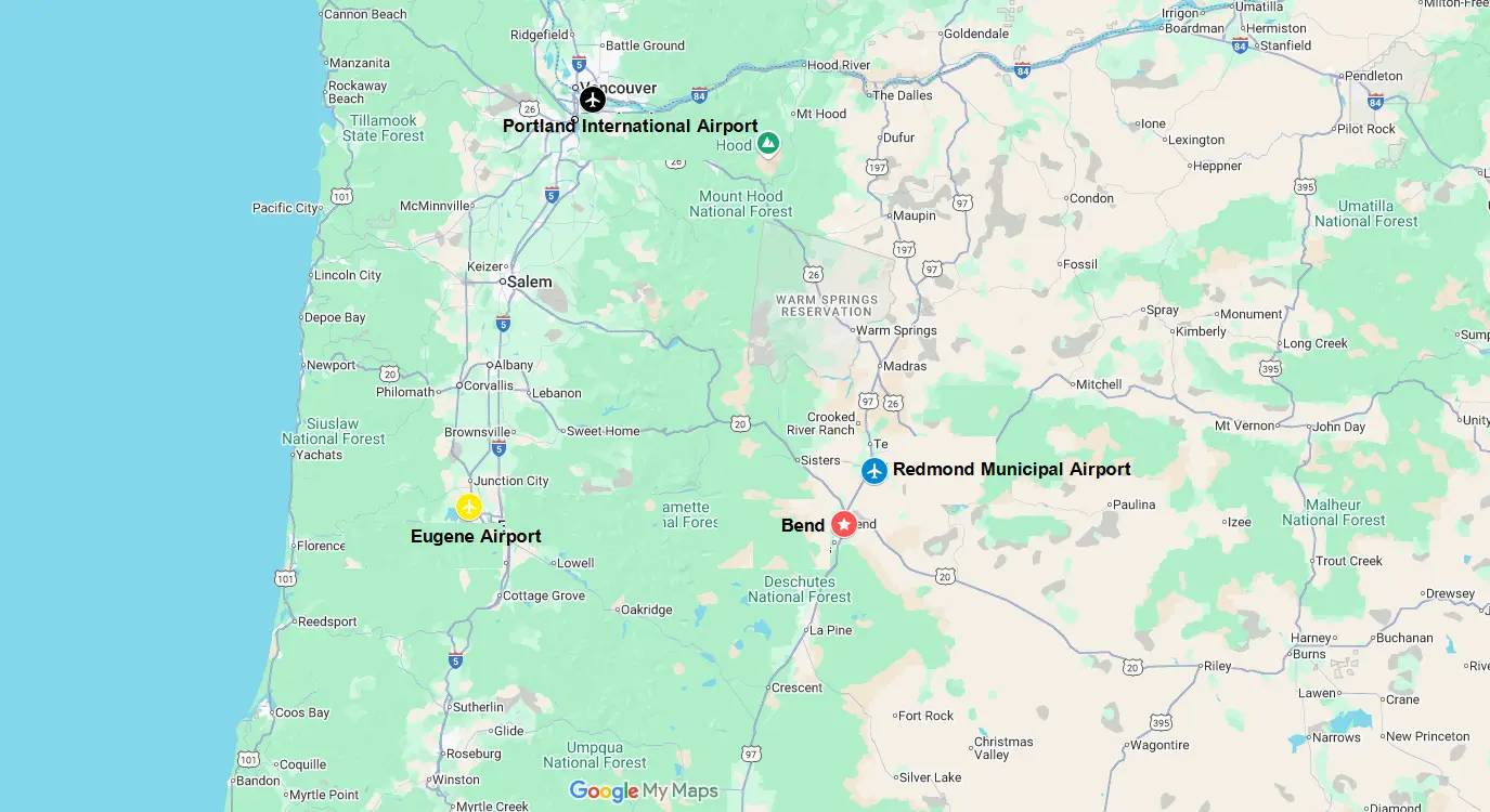 The 3 Closest Airports to Bend, Oregon 1 The 3 Closest Airports to Bend Oregon