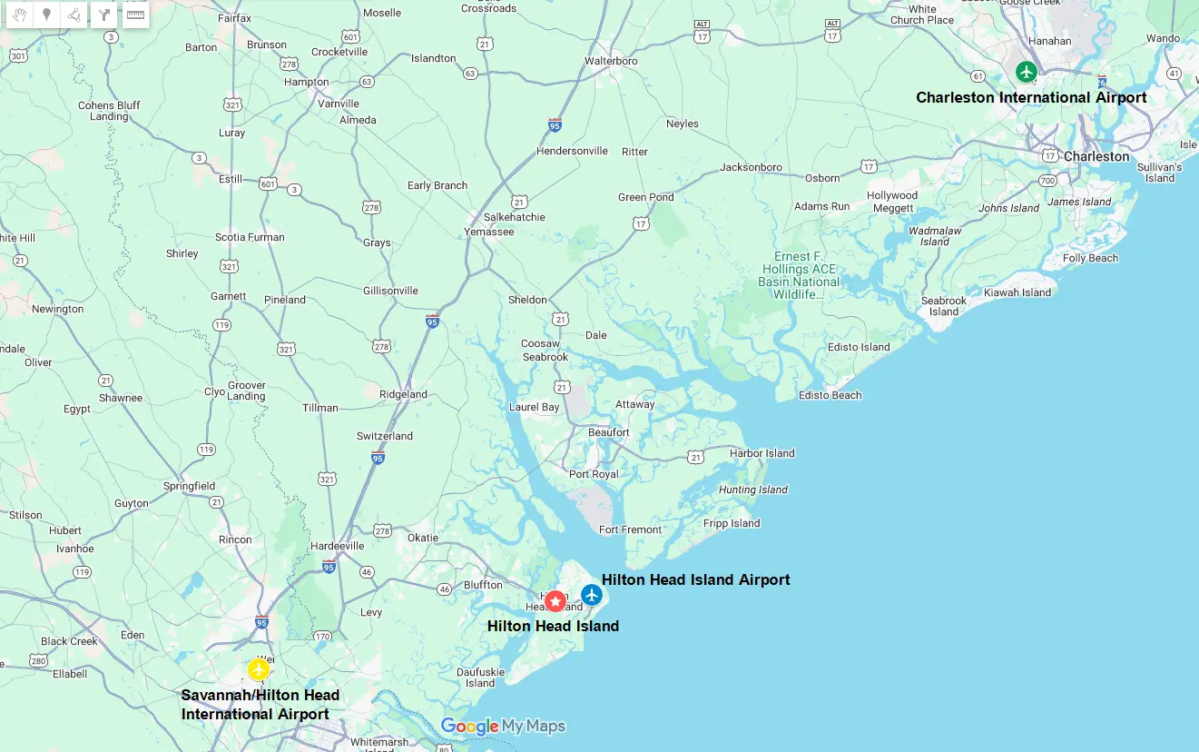 The 4 Closest Airports to Hilton Head Island, SC 1 The 4 Closest Airports to Hilton Head Island SC