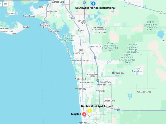 The Closest Airport to Naples, FL