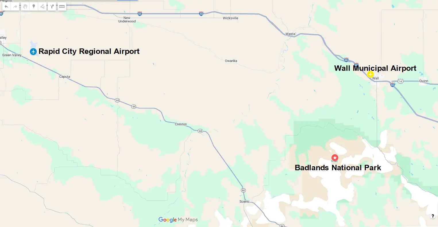 5 Closest Airports to Badlands National Park 1 Closest Airport to Badlands National Park