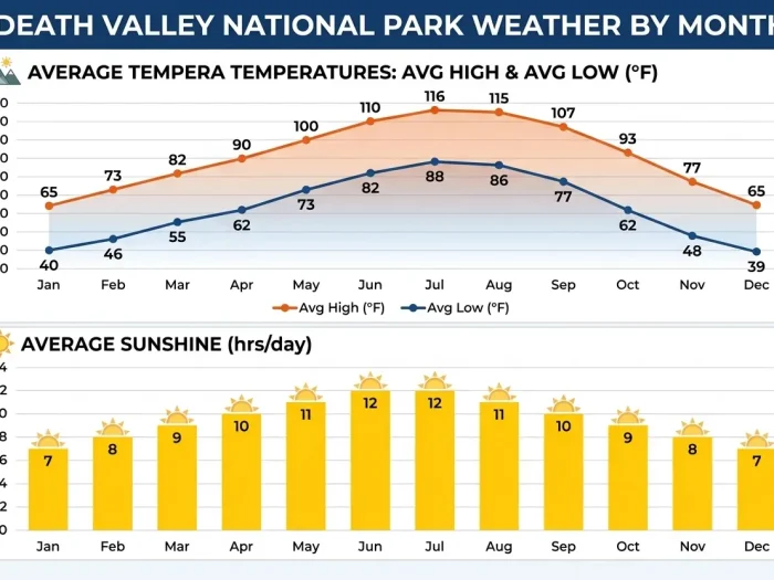 Death Valley National Park Weather by Month