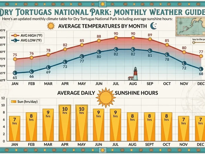 Dry Tortugas National Park Weather by Month 2 Dry Tortugas National Park Weather by Month
