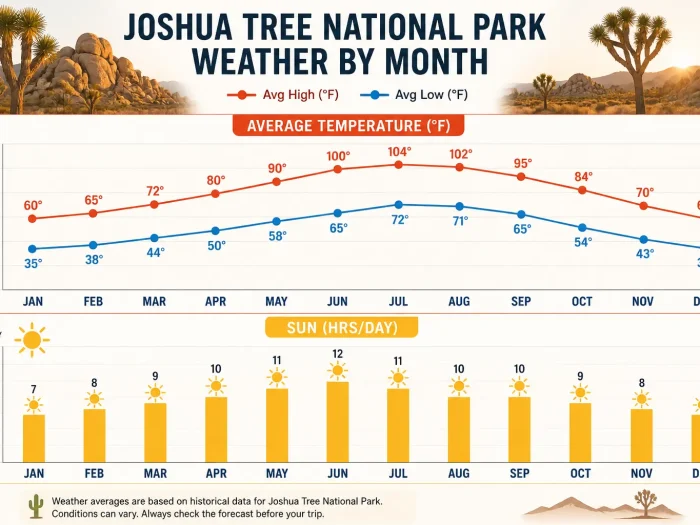 Joshua Tree National Park Weather by Month