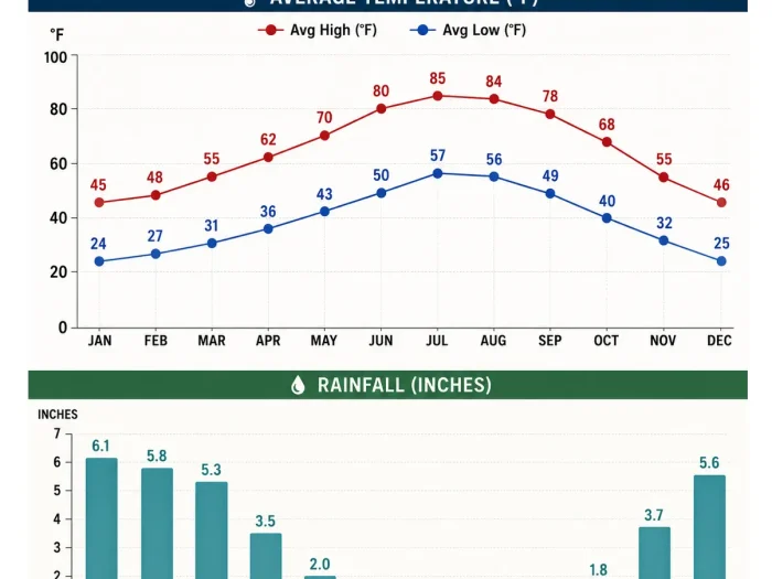 Kings Canyon National Park Weather by Month