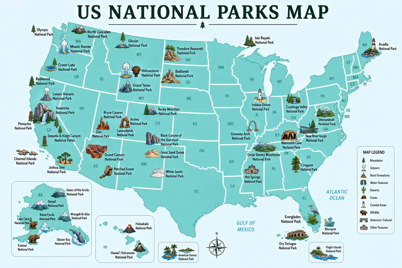 List of National Parks in the United States 2026 1 List of National Parks in the United States
