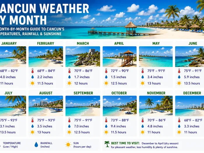 Cancun Weather by Month: A Complete Guide to Every Season 1 Cancun Weather by Month