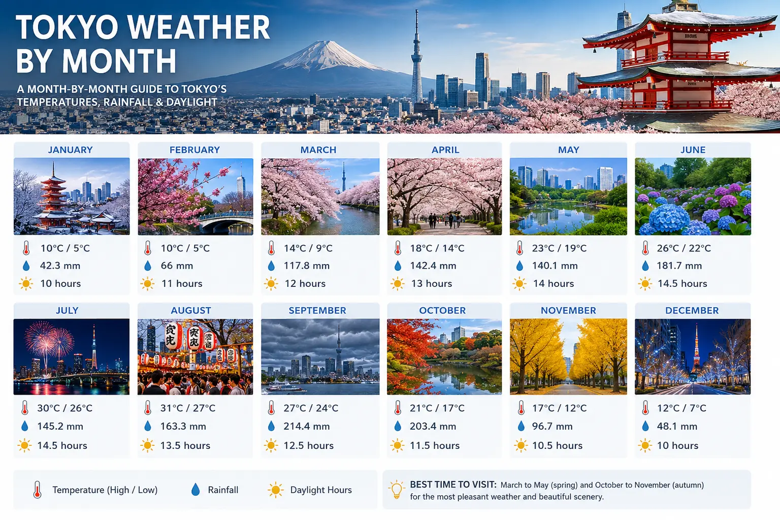Tokyo Weather by Month: A Complete Guide for Travelers 1 Tokyo Weather by Month
