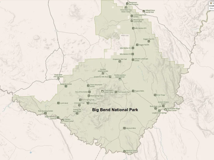 Big Bend National Park Map Guide: How to Read the Park Map and Plan Your Visit 1 Big Bend National Park Map