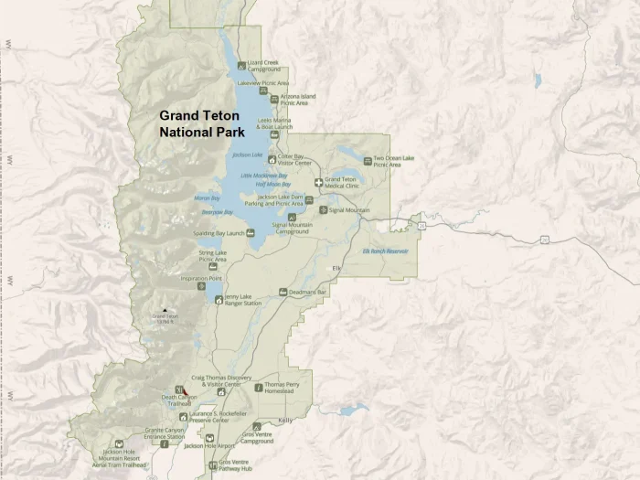 Grand Teton National Park Map and Entrances Explained