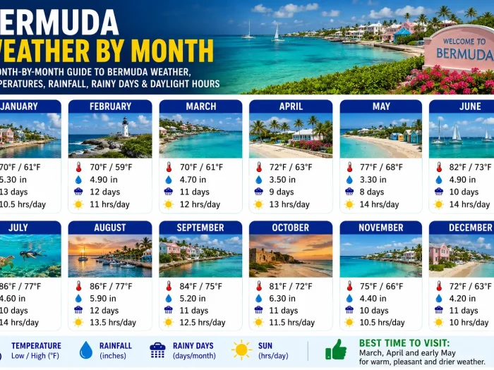 Bermuda Weather by Month