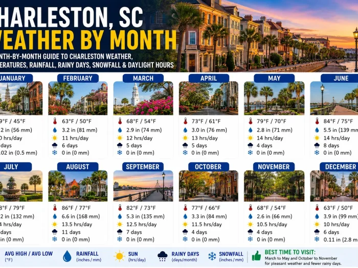 Charleston Weather by Month