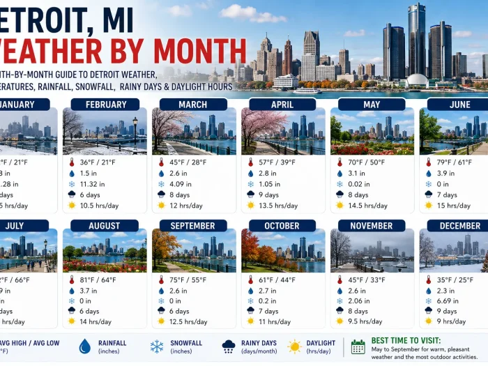 Detroit Weather by Month 1 Detroit Weather by Month