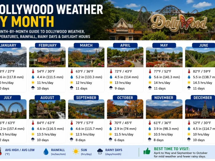 Dollywood Weather by Month 1 Dollywood Weather by Month