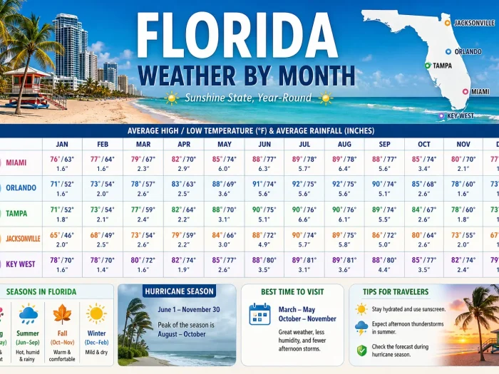 Florida Weather by Month 1 Florida Weather by Month