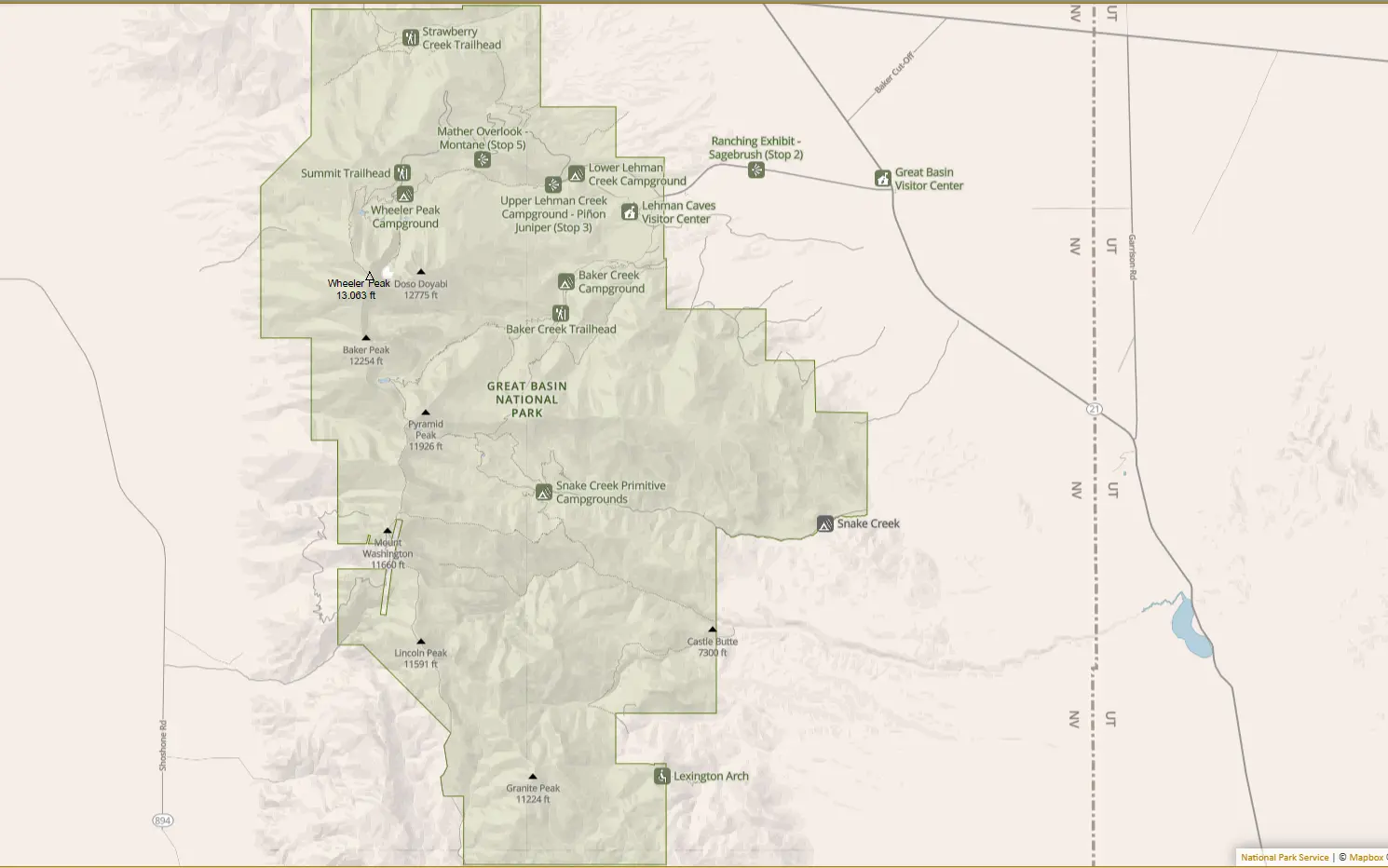 Great Basin National Park Map and Entrances Explained 1 Great Basin National Park Map and Entrances