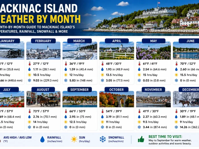 Mackinac Island Weather by Month 1 Mackinac Island Weather by Month