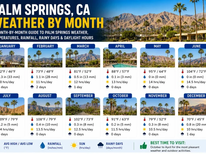 Palm Springs Weather by Month: A Complete Guide for Travelers Palm Springs Weather by Month