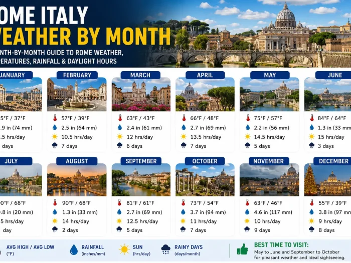 Rome Weather by Month 1 Rome Weather by Month