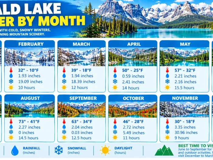 Emerald Lake Weather by Month 1 Emerald Lake Weather by Month
