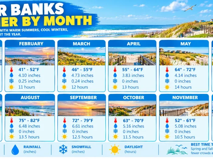 Outer Banks Weather by Month 1 Outer Banks Weather by Month