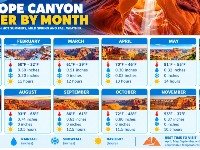 Antelope Canyon Weather by Month 1 Antelope Canyon Weather by Month