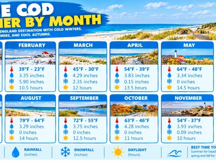 Cape Cod Weather by Month 2 Cape Cod Weather by Month