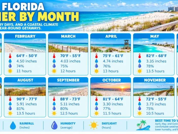 Destin Weather by Month