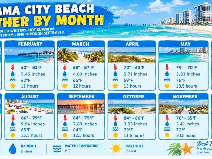 Panama City Beach Weather by Month 1 Panama City Beach Weather by Month