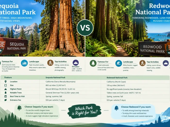 Sequoia National Park vs. Redwood National Park: Which Should You Visit?