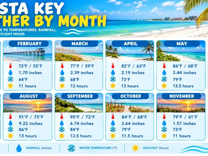 Siesta Key Weather by Month 1 Siesta Key Weather by Month